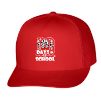 101 Days Of School Dalmatian Dog 100 Days Smarter Teachers T Shirt Trucker Cap | Artistshot