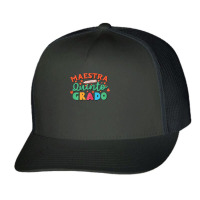 Womens Maestra 5 Quinto Grado Bilingual Teacher Maestra Bilingue T Shi Trucker Cap | Artistshot