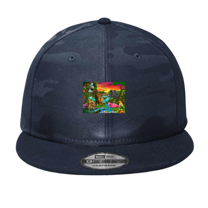 African Paradise Premium Scoop Camo Snapback by BertFitt | Artistshot