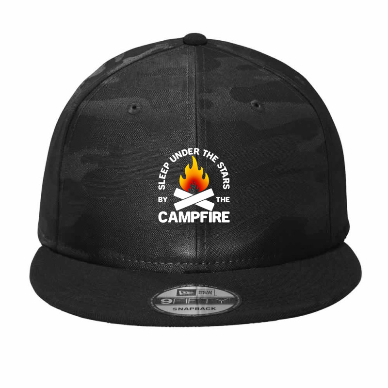 Under The Stars By The Campfire Camo Snapback by SBuyArt | Artistshot