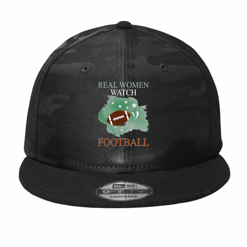 Football Real Women Watch Football 147 Camo Snapback by circularflap | Artistshot