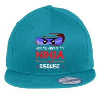 Ask Me About My Ninja Disguise, Ninja Eyes Brick For Kids T Shirt Flat Bill Snapback Cap | Artistshot