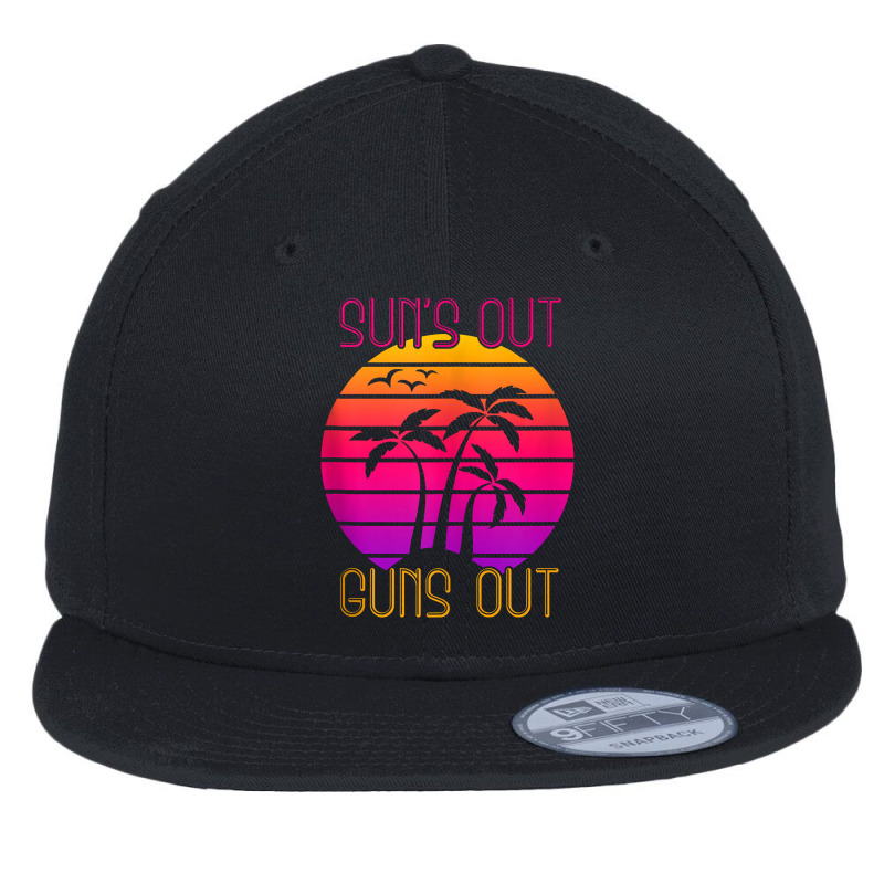 Suns Out Guns Out Palm Beach 1980s Fashion 80s Vintage Retro Tank Top Flat Bill Snapback Cap by muloisongunu | Artistshot