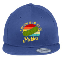 I'm Here To Eat All The Pickles Flat Bill Snapback Cap | Artistshot