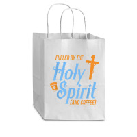 Fuel Holy Spirit Coffee Pray Religious Believer God Gift Funny Women Cub Paper Bag - 8 X 4 1/2 X 10 1/4 | Artistshot