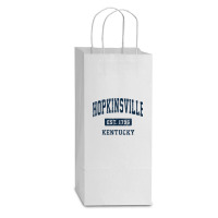 Hopkinsville Kentucky Ky Vintage Athletic Sports Design T Shirt Double Wine Paper Bag - 6 1/2 X 3 1/2 X 12 3/8 | Artistshot