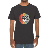 Retro Drummer Music Musical Instrument Drums Vintage T-shirt | Artistshot