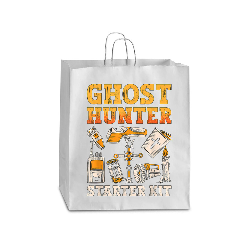 Ghost Hunter Starter Kit Paranormal Hunting Ghost Hunter T Shirt Queen Paper Bag - 16 X 6 X 19 1/4 | Artistshot