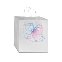 Octopus Shirt Cool Vintage Marine Biologist Ocean Sea Life 1 T Shirt Star Paper Bag - 13 X 7 X 13 | Artistshot