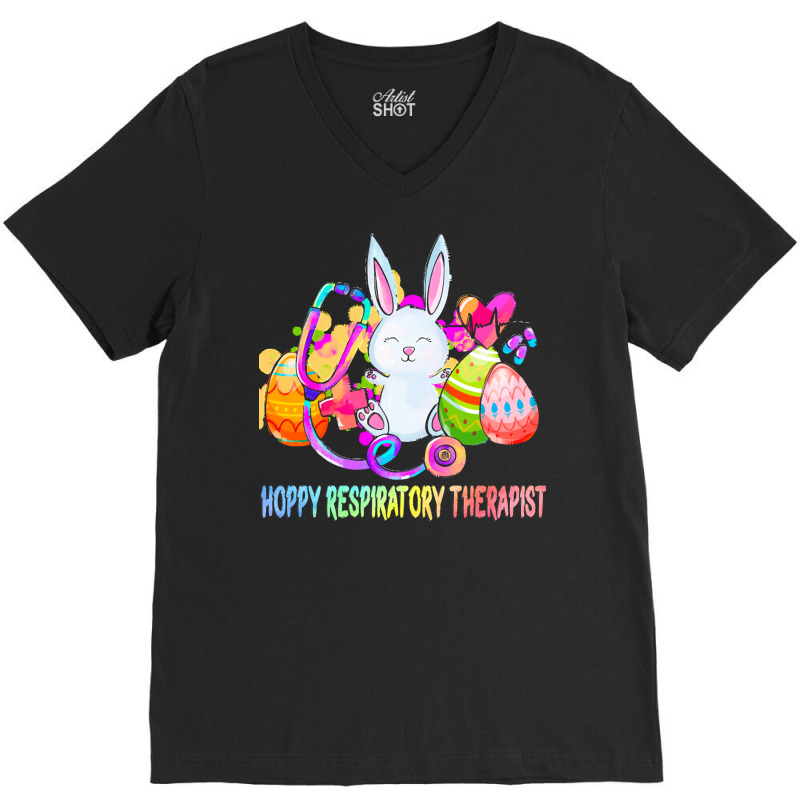 Hoppy Respiratory Therapist T  Shirt Hoppy Respiratory Therapist Easte V-neck Tee | Artistshot