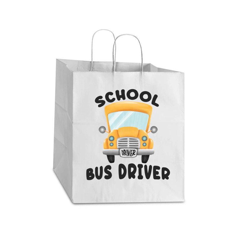 School Bus Driver Take Out Paper Bag - 14 X 10 X 15 1/2 | Artistshot