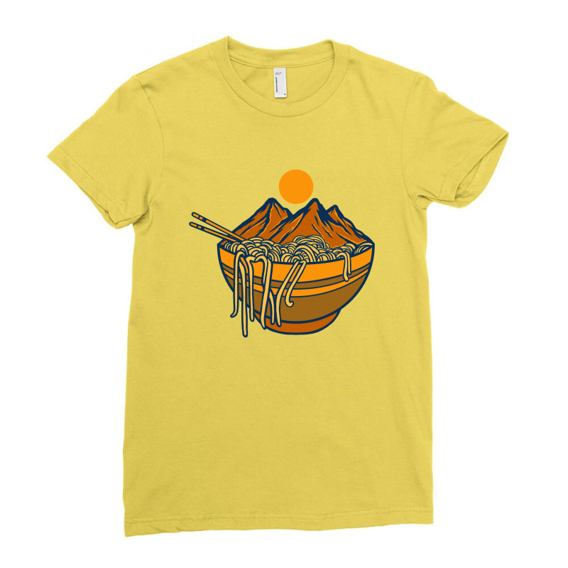 Ramen Gunung Ladies Fitted T-Shirt by ngaulastd | Artistshot