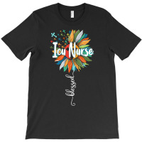 Icu Nurse T  Shirt Blessed Icu Nurse T  Shirt T-shirt | Artistshot