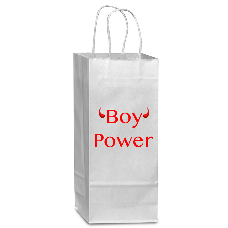 Art Boy Power My Favorite People Wine Paper Bag - 5 1/2 X 3 1/4 X 13 | Artistshot