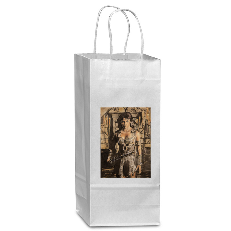 Graphic Picture  Princess Women Men Wine Paper Bag - 5 1/2 X 3 1/4 X 13 | Artistshot