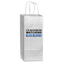 Gifts Idea Blue Cute Bloods Mens Womens Wine Paper Bag - 5 1/2 X 3 1/4 X 13 | Artistshot