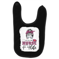 Nurse T  Shirt Nurse Life Leopard Registered Nurse, Cna, Nursing Schoo Baby Bibs | Artistshot