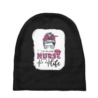 Nurse T  Shirt Nurse Life Leopard Registered Nurse, Cna, Nursing Schoo Baby Beanies | Artistshot