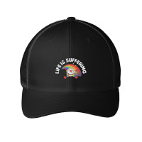 Life Is Suffering,nihilist Rainbow Brite Design,life Is Suffering Mesh Cap | Artistshot