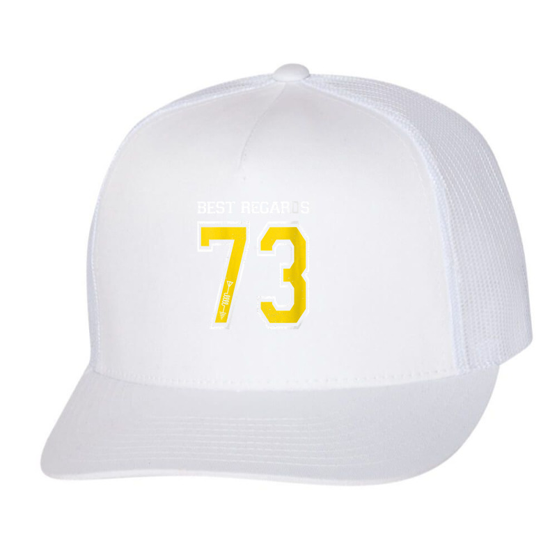 Womens 73 Best Regards Ham Radio   Amateur Radio Operator Gift V Neck Trucker Cap by lorebrend | Artistshot