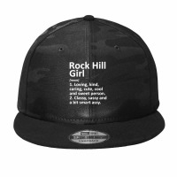 Rock Hill Girl Mo Missouri Funny City Home Roots Gift Camo Snapback | Artistshot