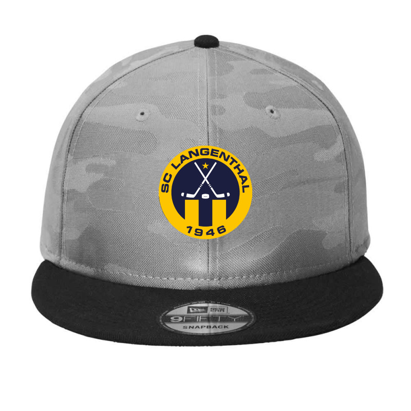 Schlittschuh Club Langenthal Camo Snapback | Artistshot