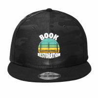 Cool Book Restoration Book Binding Reading Lovers T Shirt Camo Snapback | Artistshot