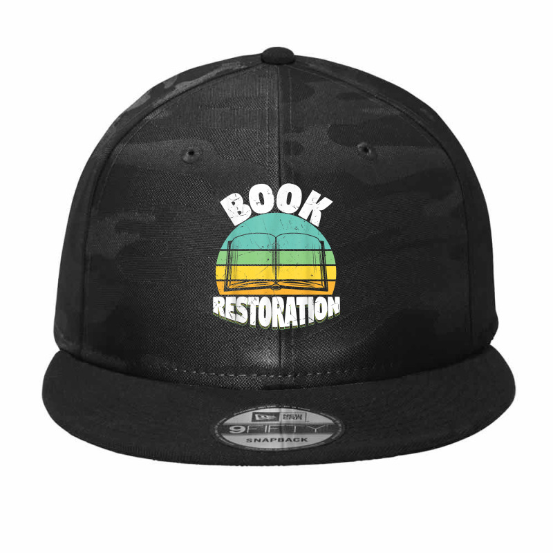 Cool Book Restoration Book Binding Reading Lovers T Shirt Camo Snapback by bibonzgulnacqo | Artistshot