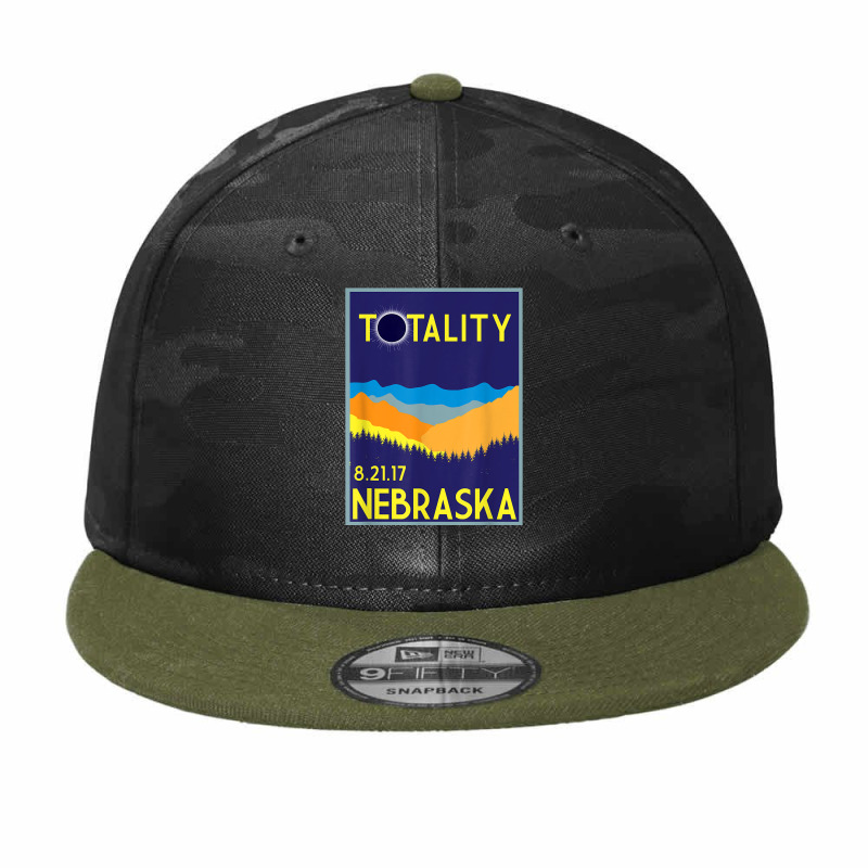 Nebraska Total Solar Eclipse 2017 T Shirt Vintage Retro Tee Camo Snapback by marshall0976 | Artistshot