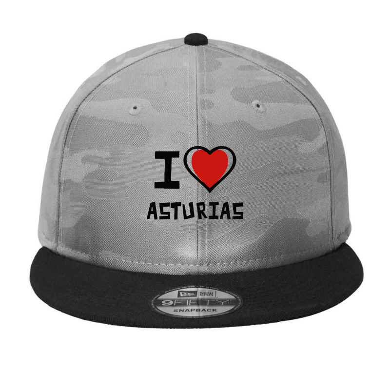 I Love Asturias Camo Snapback by RetnoAN | Artistshot