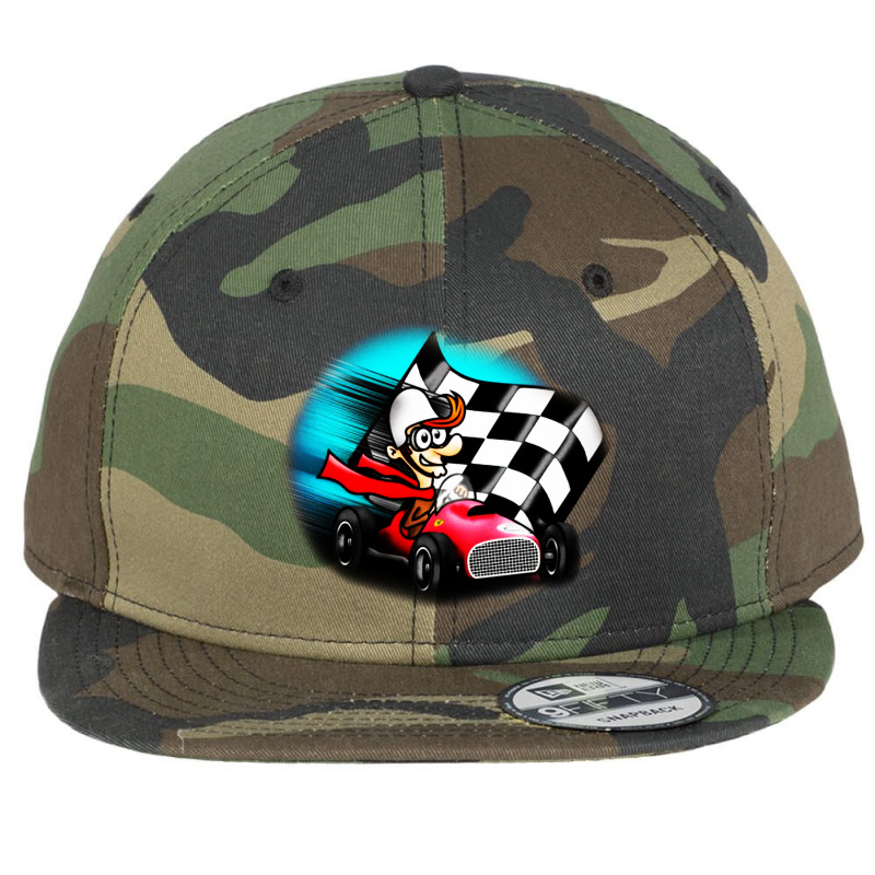 Race Car Driver Flat Bill Snapback Cap by Cheapshop | Artistshot