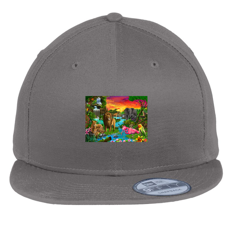 African Paradise Premium Scoop Flat Bill Snapback Cap by BertFitt | Artistshot