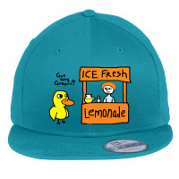 Duck At The Lemonade Stand Flat Bill Snapback Cap | Artistshot