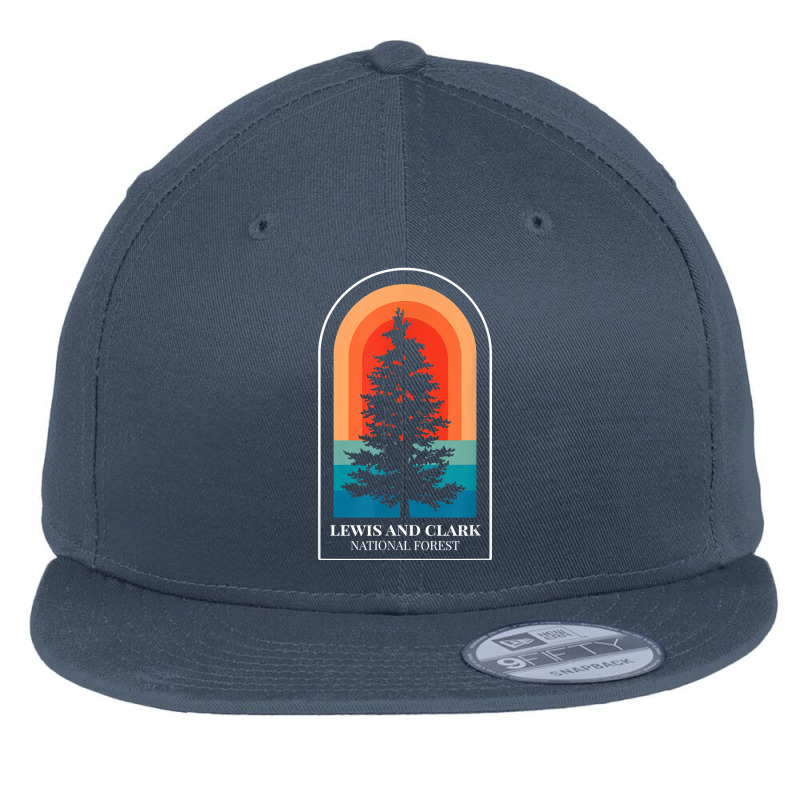 Retro Lewis And Clark National Forest Montana Hiking T Shirt Flat Bill Snapback Cap by hollymu | Artistshot