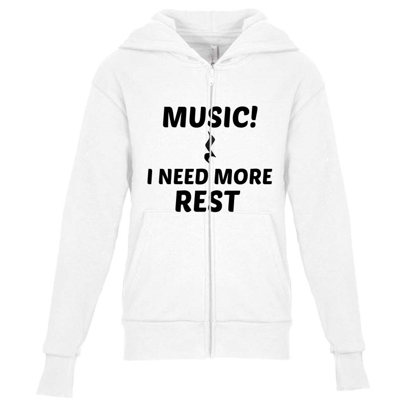 Music Rest Youth Zipper Hoodie | Artistshot