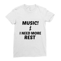 Music Rest Ladies Fitted T-shirt | Artistshot