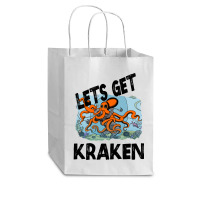 Art Character Lets Get Kraken Halloween Cub Paper Bag - 8 X 4 1/2 X 10 1/4 | Artistshot