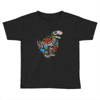 Rex Dinosaur Animal Sugar Skull Mexico Calavera Dia De Los Muertos Toddler T-shirt | Artistshot