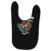 Rex Dinosaur Animal Sugar Skull Mexico Calavera Dia De Los Muertos Baby Bibs | Artistshot