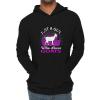 Just A Girl Who Loves Goat Farm Animal Lightweight Hoodie | Artistshot