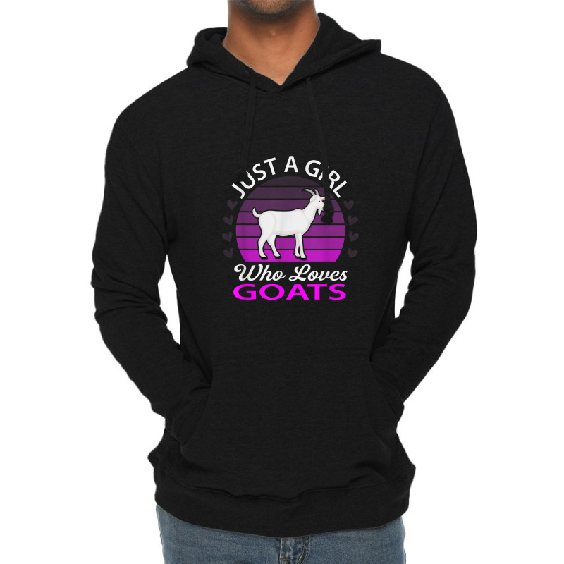 Just A Girl Who Loves Goat Farm Animal Lightweight Hoodie by Yuh2105 | Artistshot