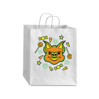 Halloween T  Shirt Halloween Bat Loves Candy T  Shirt Debie Paper Bag - 10 X 5 X 13 | Artistshot