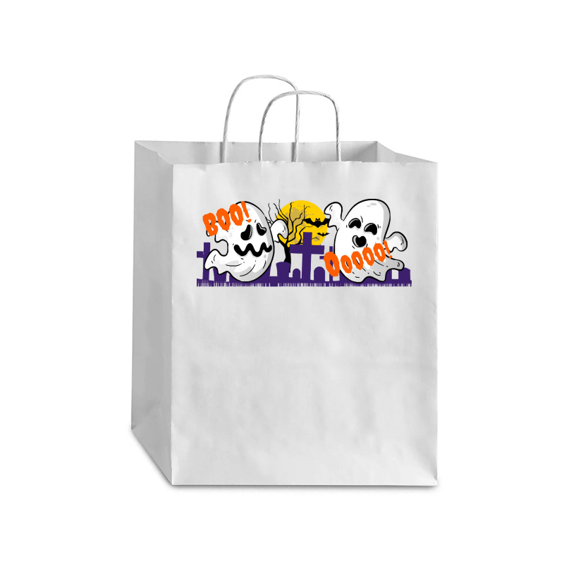 Halloween T  Shirt Halloween Haunted Graveyard T  Shirt Debie Paper Bag - 10 X 5 X 13 | Artistshot