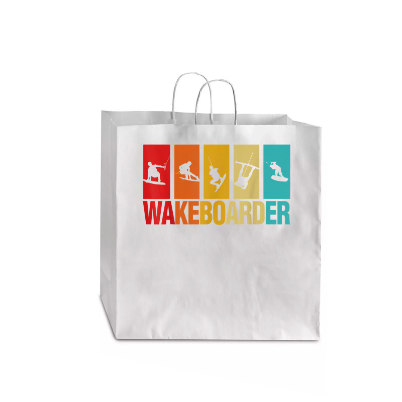 Water Sport Wake Board Wakeboarding Lover Wakeboarder T Shirt Jumbo Paper Bag - 18 X 7 X 18 3/4 | Artistshot