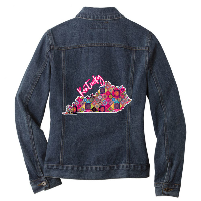 Pink Kentucky Ladies Denim Jacket by Bettercallsaul | Artistshot