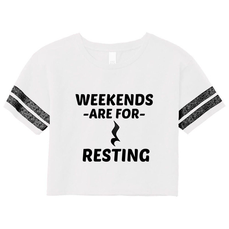 Resting Weekend Scorecard Crop Tee by Perfect Designers | Artistshot