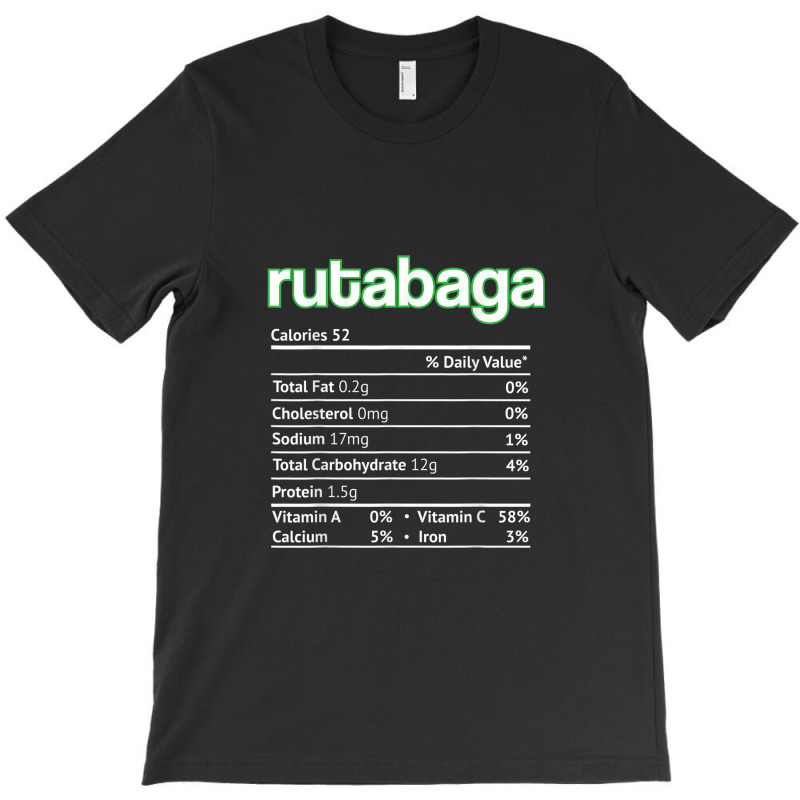 Rutabaga Nutrition Facts Funny Thanksgiving Christmas Food T-shirt | Artistshot