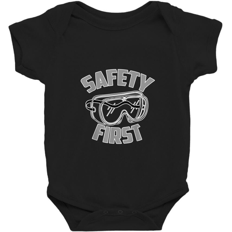 Safety First Goggles Swimming Diving Sports Baby Bodysuit by LemonJack | Artistshot