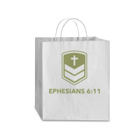 God's Armor Warrior Ephesus 611 Front And Back Design T Shirt Traveler Paper Bag -13 X 6 X 15 3/4 | Artistshot