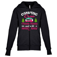 Camping Crew Classy Sassy A Bit Smart Youth Zipper Hoodie | Artistshot